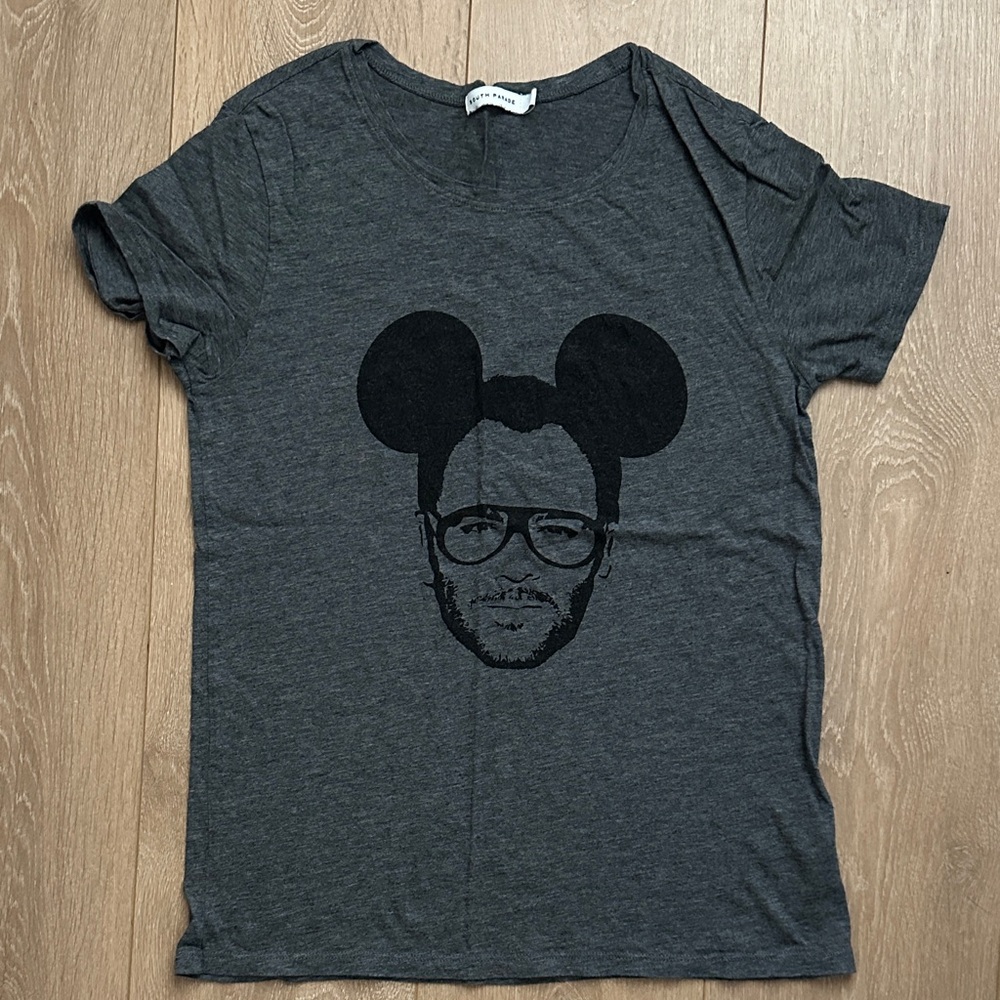 TOM FORD Gray Graphic Short Sleeve Tee